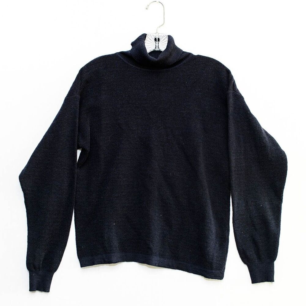 Metropolitan View Extra Fine Italian Merino Wool Pullover Sweater Size M preppy